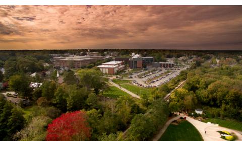 aerial view of BSU campus