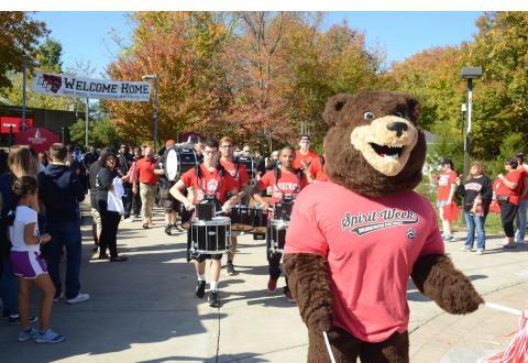 Bristico Bear at Homecoming