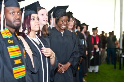 Students at Commencement